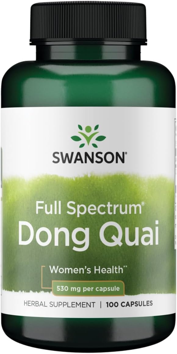 Dong Quai Biały Żeń Szeń 530mg 100 Kapsułek SWANSON