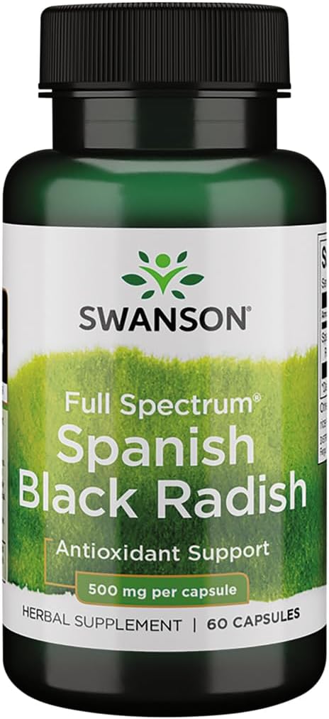 Swanson Full Spectrum Spanish Black Radish 500 mg 60 kapsułek