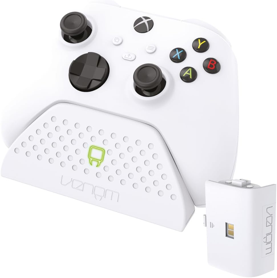 Venom Charging Dock with Battery Pack - White