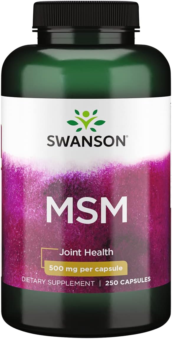 Swanson MSM Metylosulfonylometan 500mg 250 kapsułek