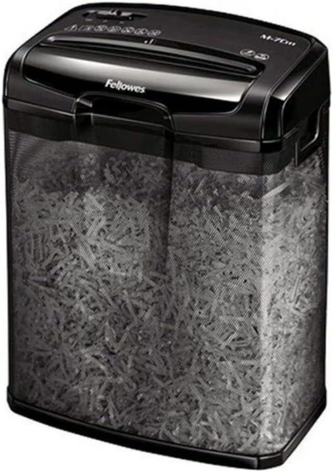 Fellowes 4701801 Niszczarka, Czarny, 7 Arkuszy, 13 l