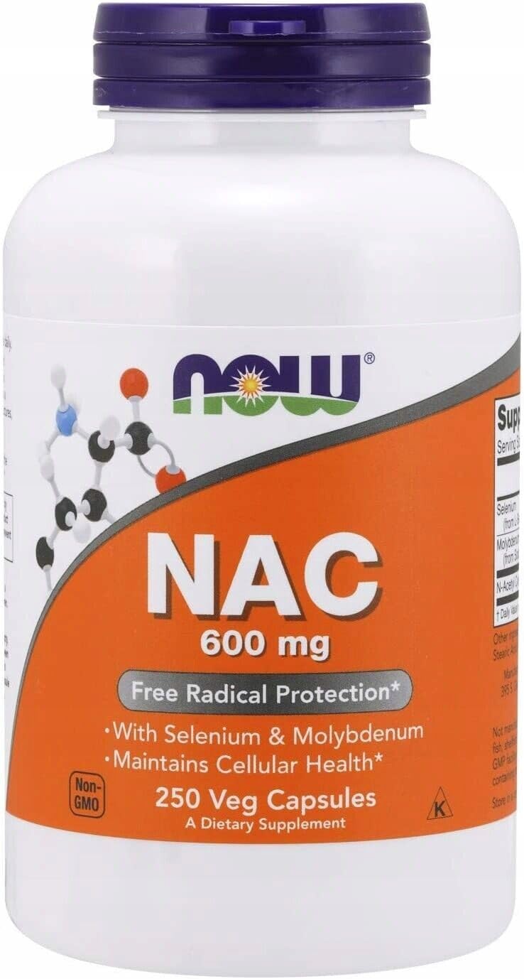 N.Foods NAC N-acetylo-cysteina 600 mg (250 kapsułek warzywnych)