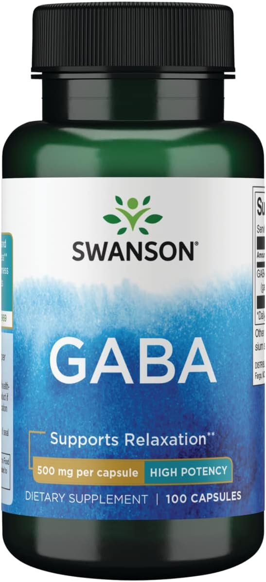 Swanson Gaba 500 mg 100 kapsułek