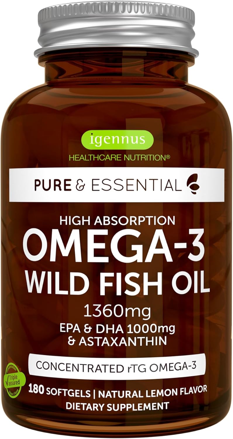 Opakowanie Pure & Essential Omega-3 z astaksantyną