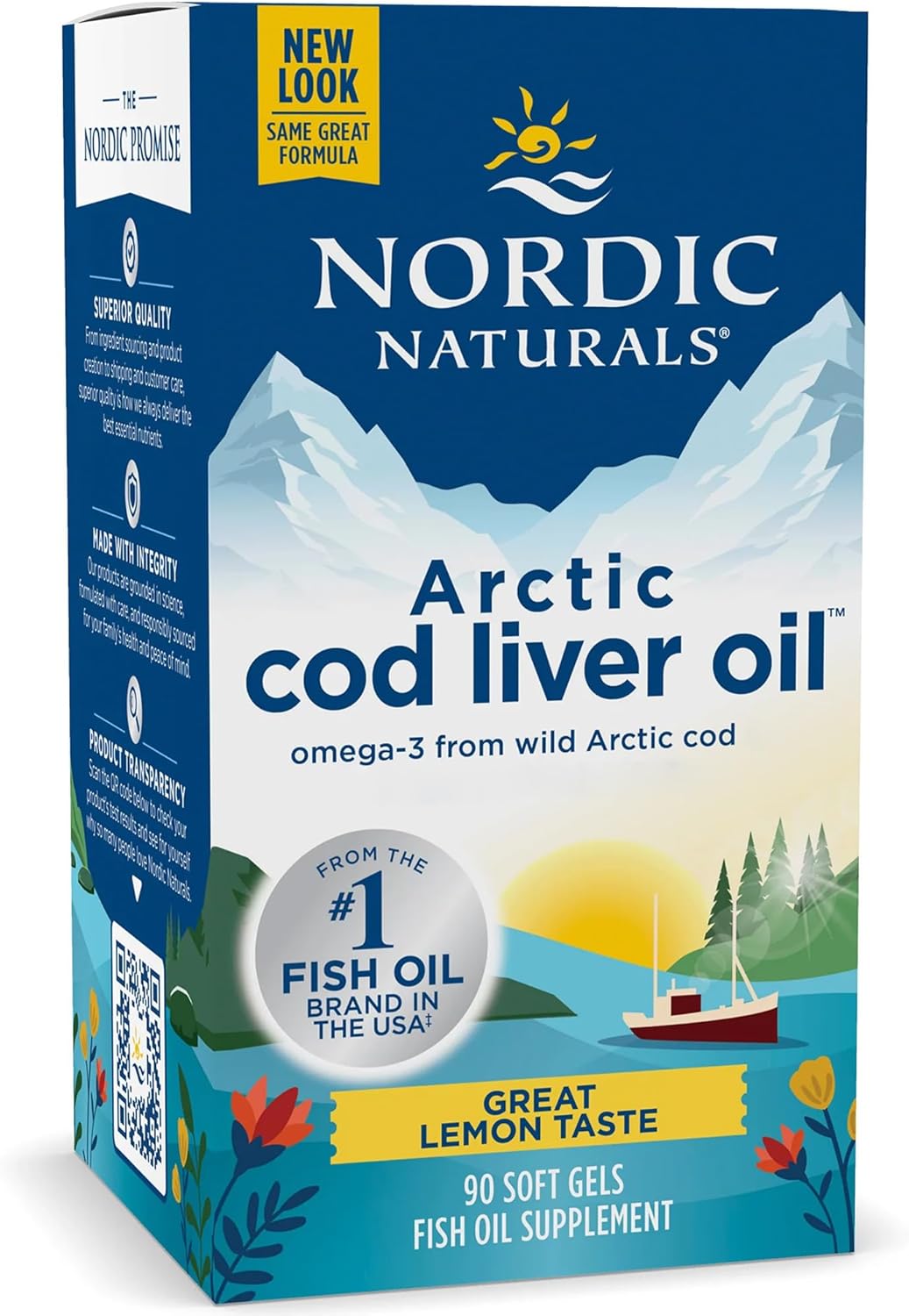 Nordic Naturals Arctic Cod Liver Oil, kapsułki z wątroby dorsza