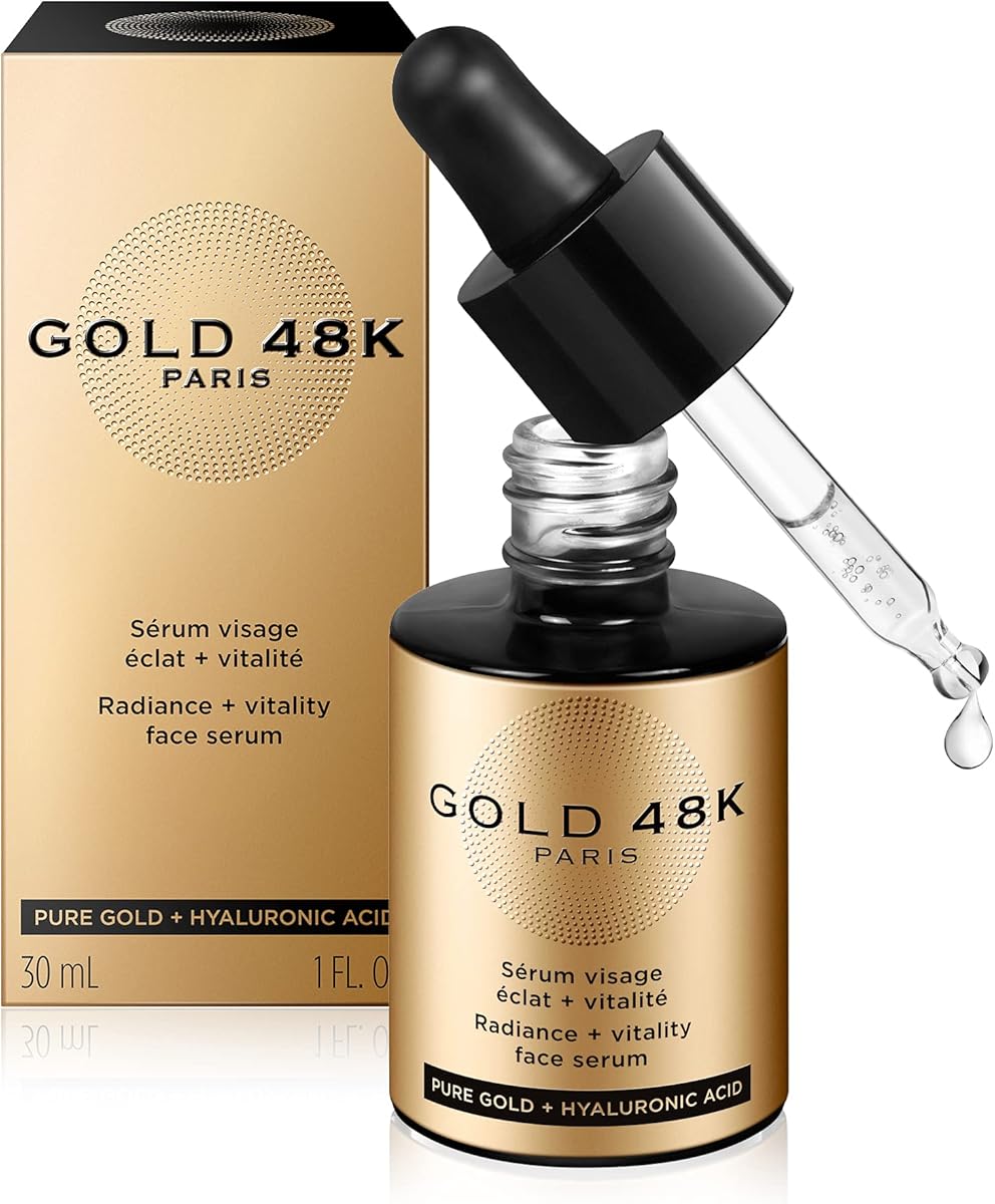 Gold 48K Serum do Twarzy z Czystym Złotem i Kwasem Hialuronowym