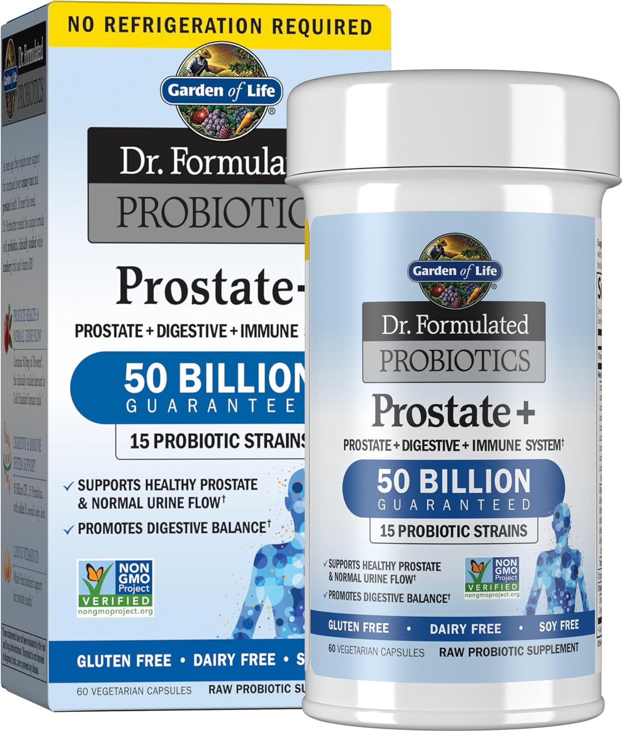 Garden of Life Dr. Formulated Probiotics Prostate Plus, 60 Vcaps