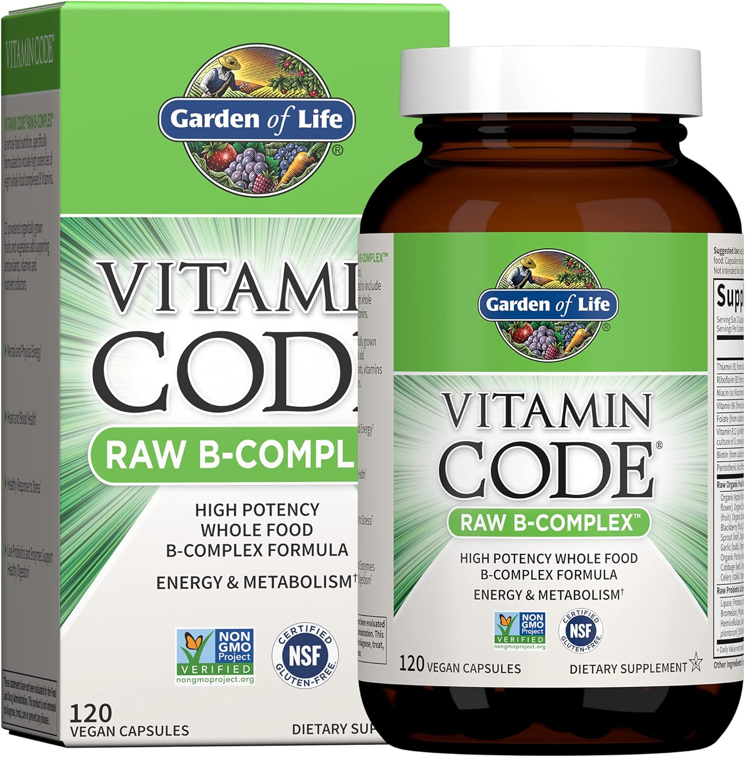 Vitamin Code Raw B-Complex – 120 kapsułek