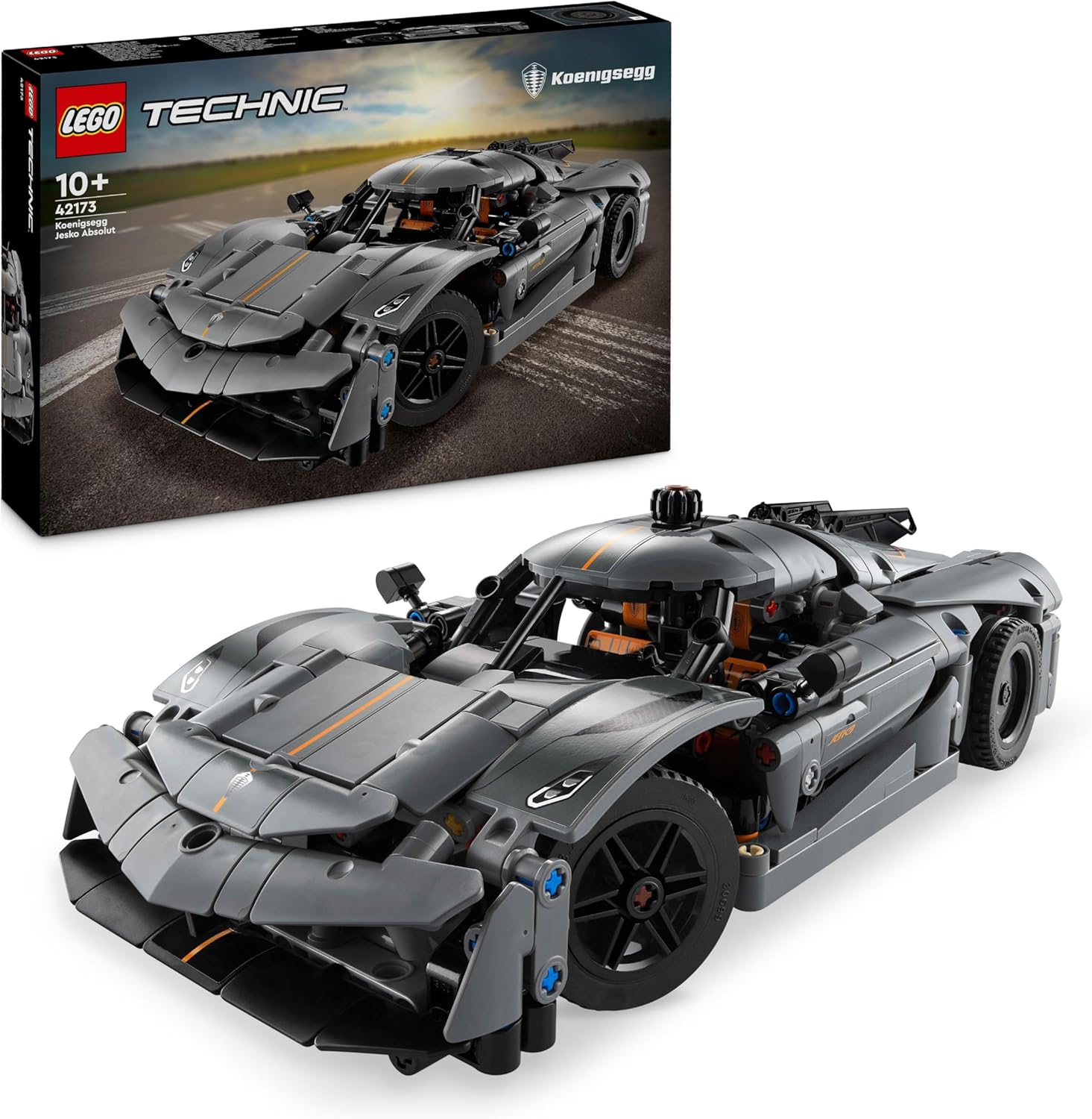 LEGO Technic Szary hipersamochód Koenigsegg Jesko Absolut