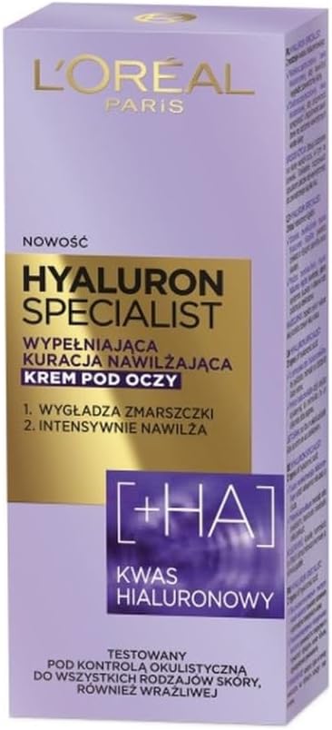 L'Oréal Paris Hyaluron Specialist Nawilżający Krem Pod Oczy 25+