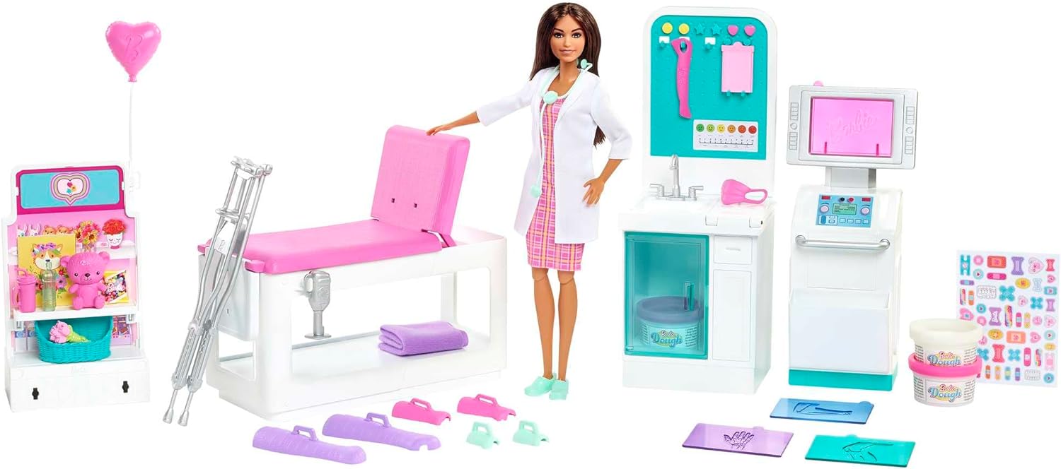 Barbie U lekarza – zestaw z lalką i akcesoriami