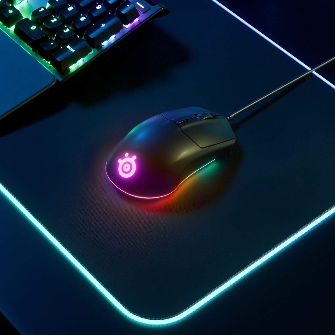 Mysz SteelSeries Rival 3 - widok z boku