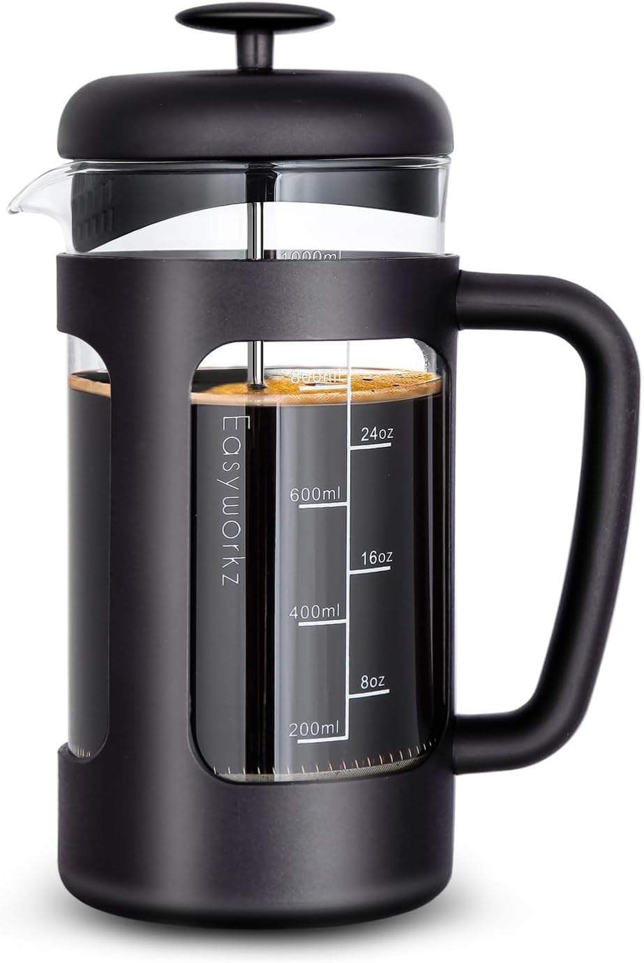 Czarny French Press 1000 ml – Easyworkz