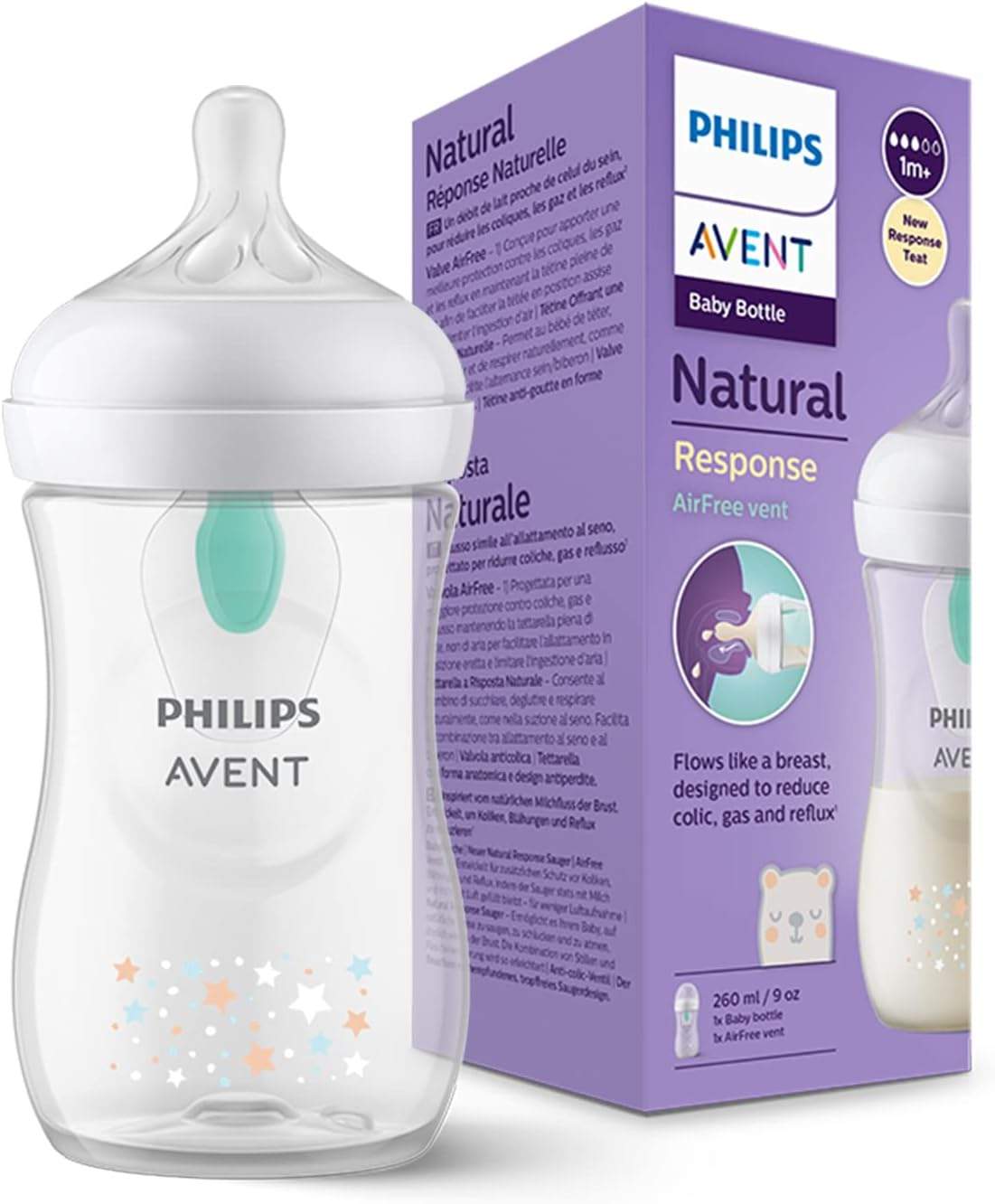 Butelka Philips Avent Natural z nakładką AirFree