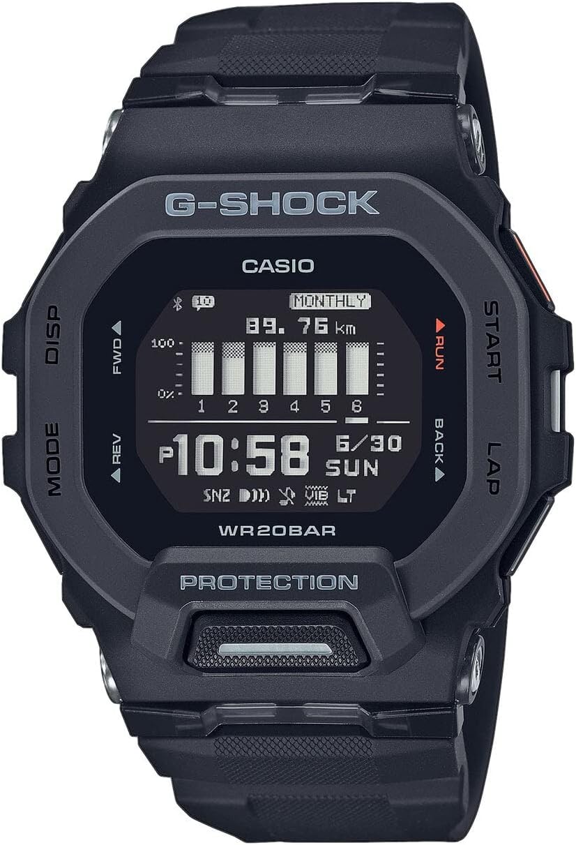 Casio G-Shock GBD-200-1ER - Czarny Zegarek Sportowy 46 mm