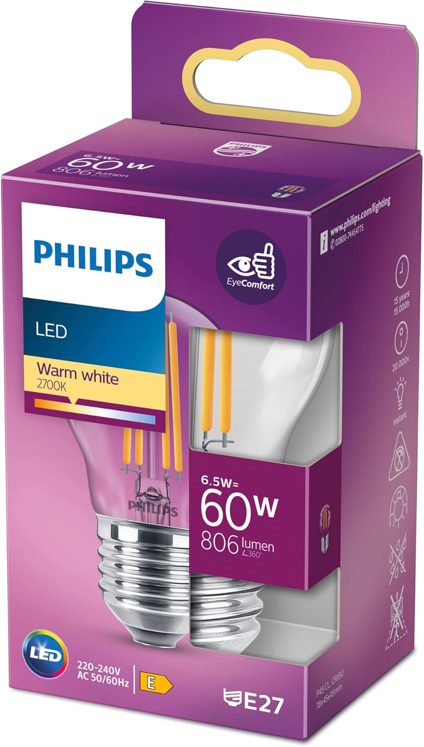 Żarówka Philips LED E27 6,5W