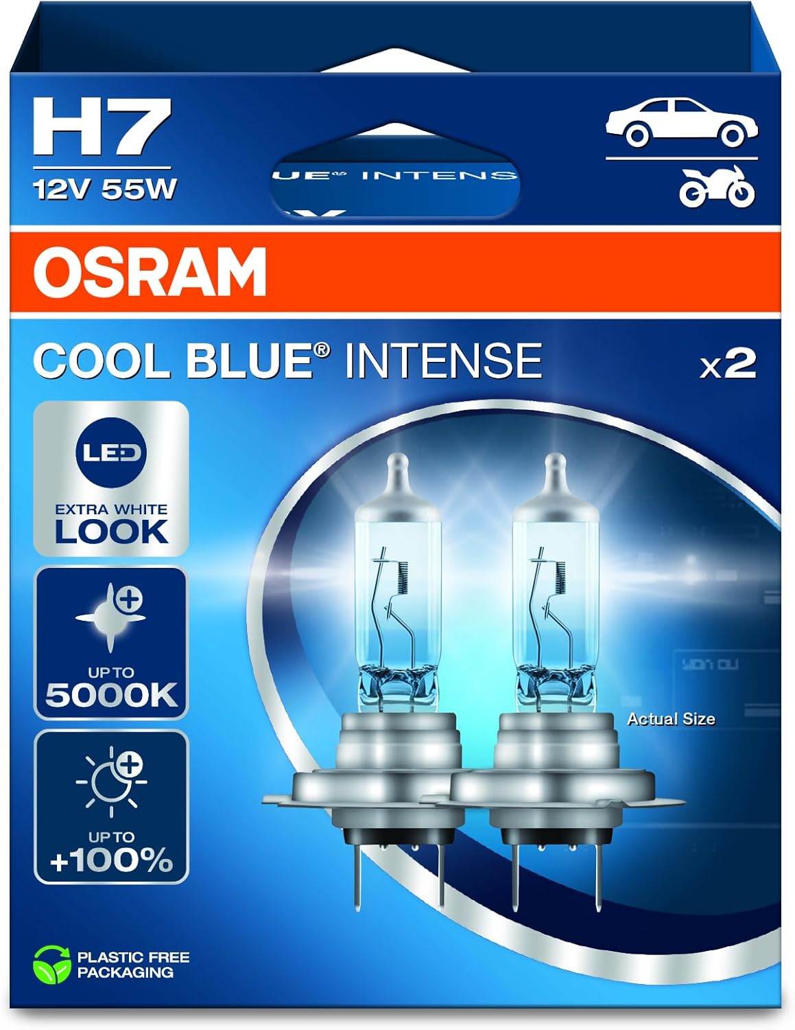 OSRAM COOL BLUE INTENSE H7 Halogenowa Lampa Czołowa