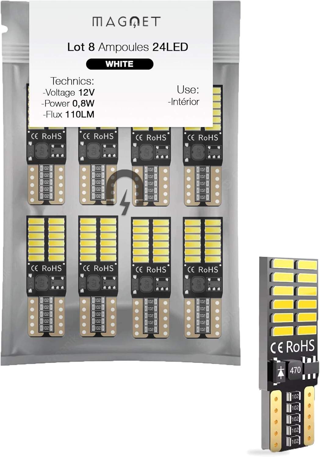 Żarówki LED T10 Canbus Magnet