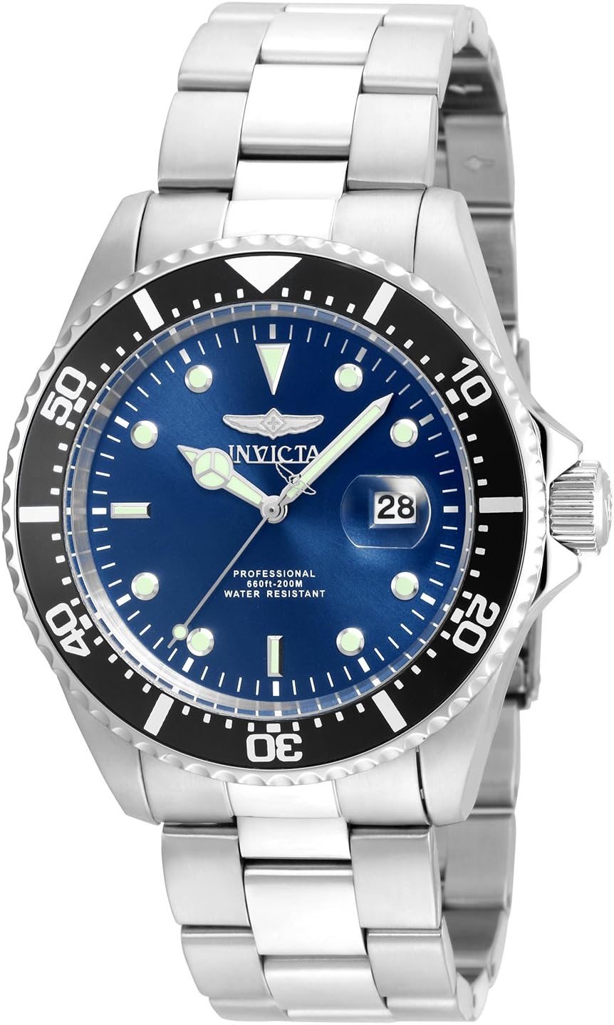 Invicta Pro Diver Męski zegarek kwarcowy ze stali nierdzewnej 43 mm