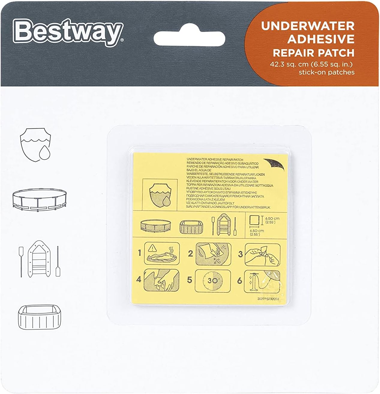 Łatki naprawcze Bestway 6,5 x 6,5 cm