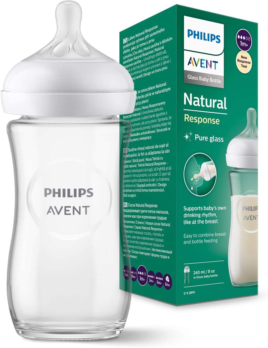 Philips Avent szklana butelka Natural Response 240 ml