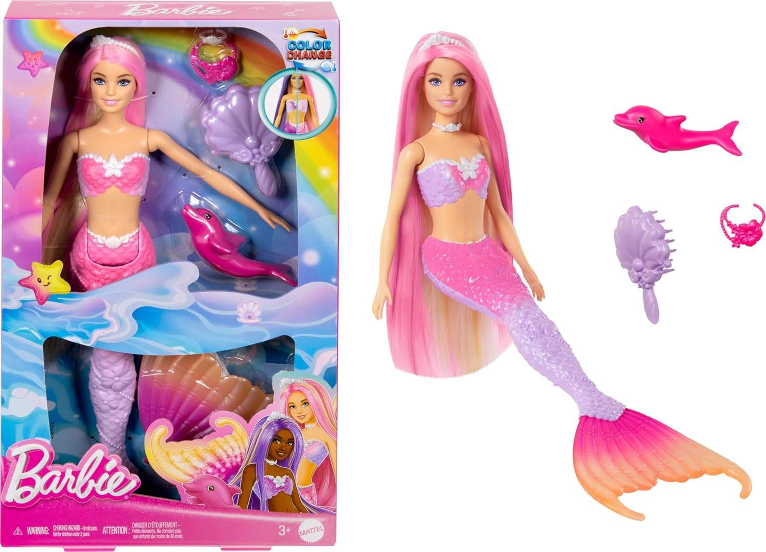 Barbie Malibu Syrenka i delfinek