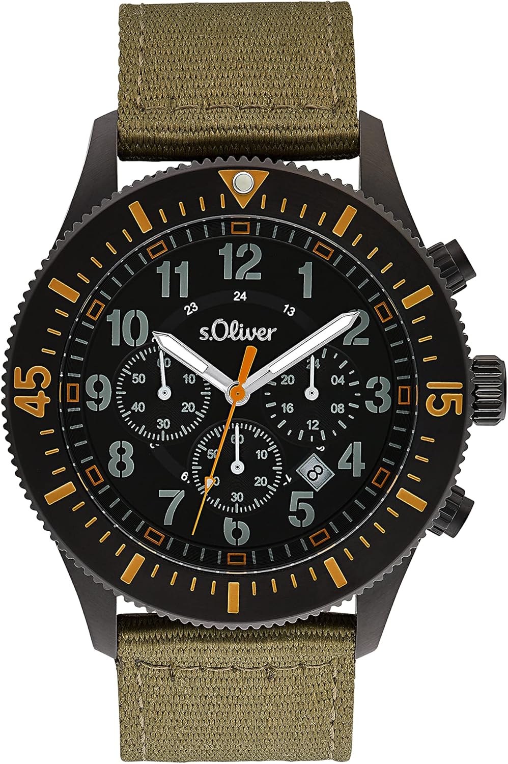 Zegarek s. Oliver chronograf z czarną tarczą