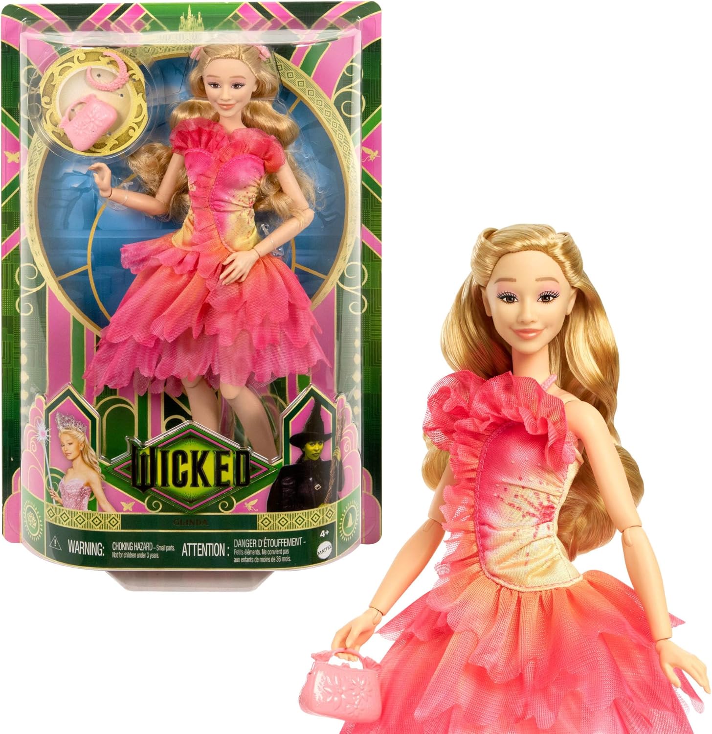 Mattel Wicked Glinda – Modna Lalka z Różdżą