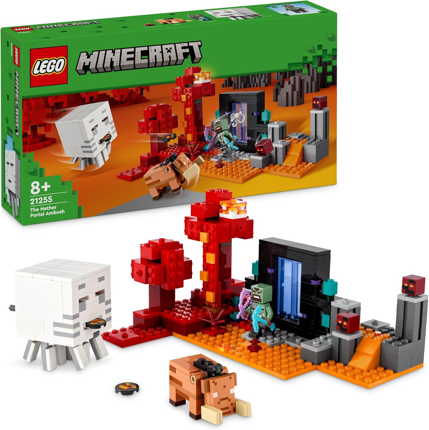 LEGO Minecraft Zasadzka w portalu do Netheru - widok opakowania