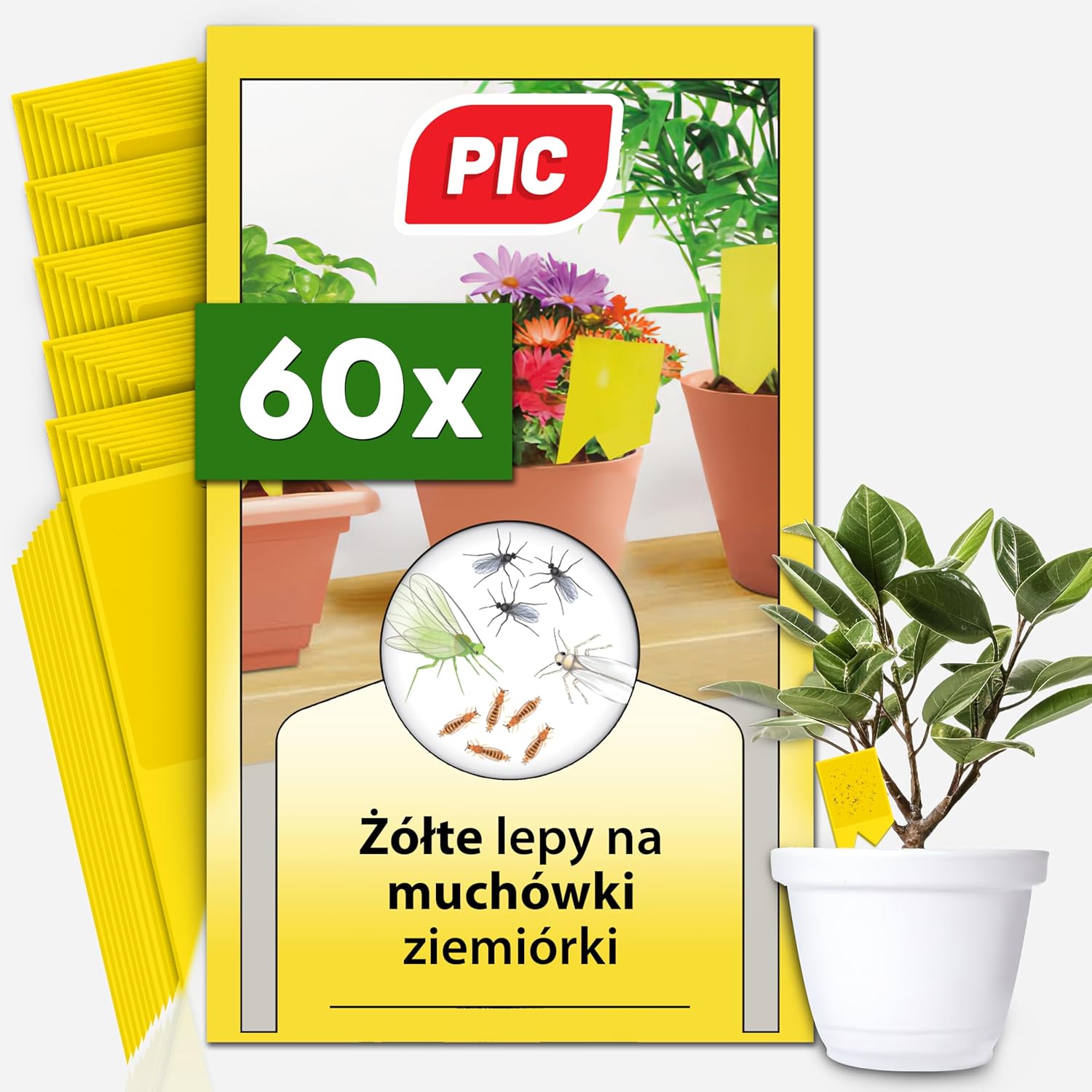 Żółte naklejki PIC w akcji