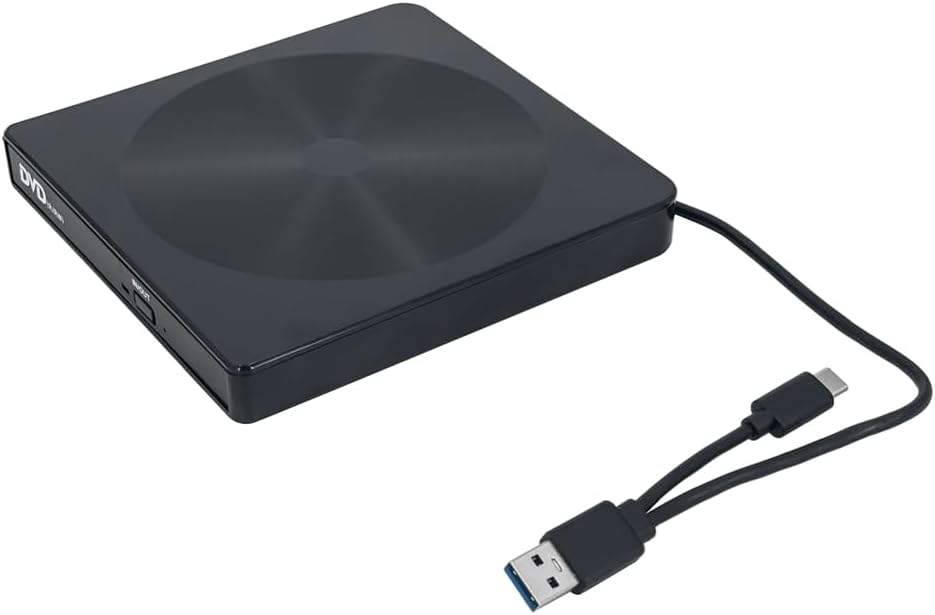 ISTOVO nagrywarka DVD USB-C i USB 3.0 - zbliżenie