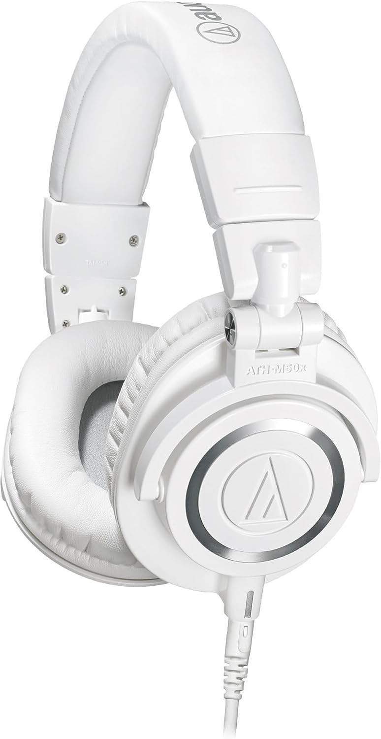 Audio-Technica M50xWH – widok z przodu