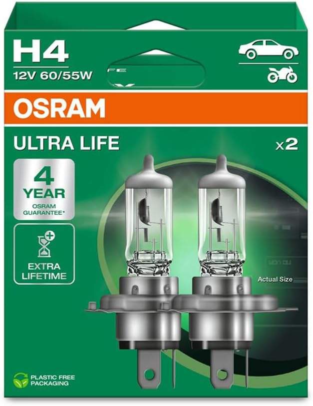 Reflektory halogenowe OSRAM ULTRA LIFE H4