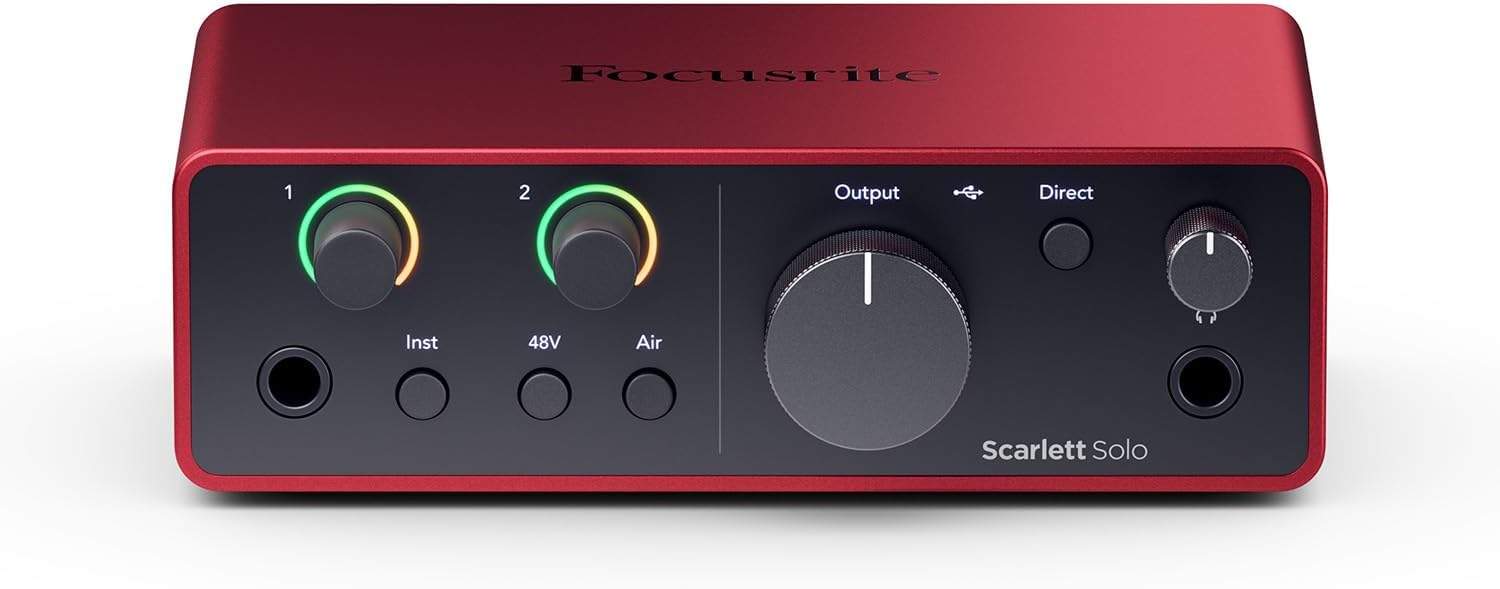 Focusrite Scarlett Solo 4. generacji – Interfejs audio USB