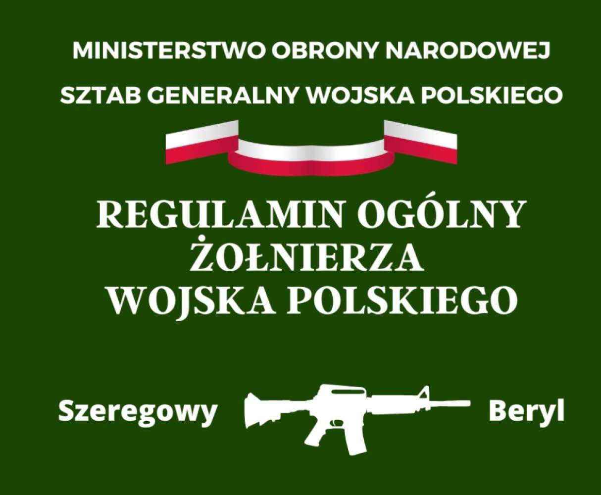 Oficjalna okładka regulaminu żołnierza WP