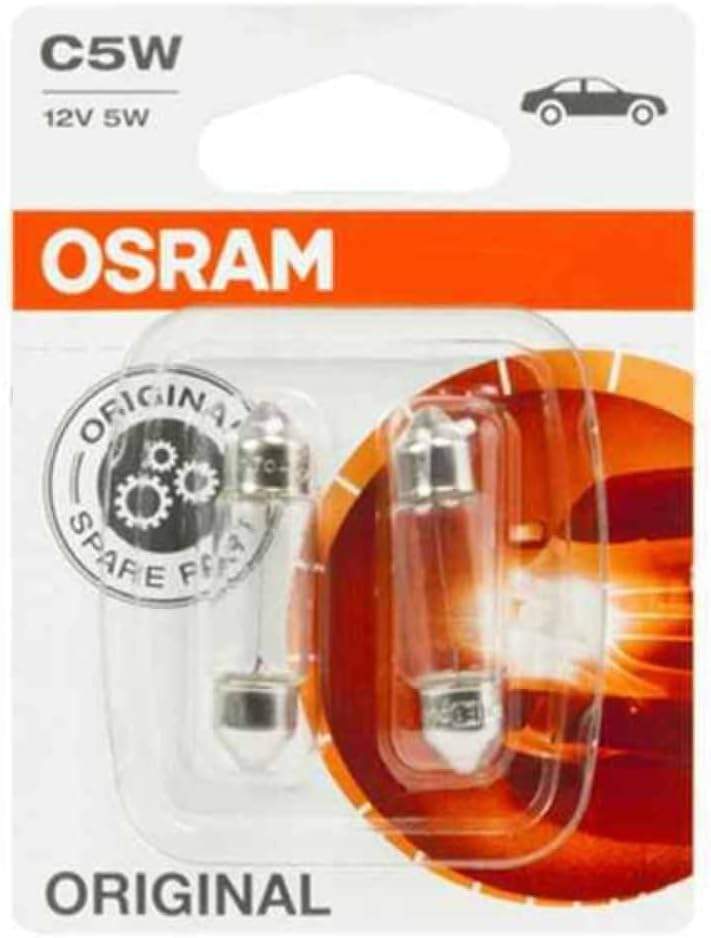 Żarówka samochodowa Osram C5W 12V w opakowaniu