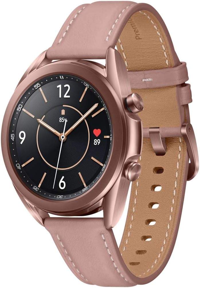 Samsung Galaxy Watch3 LTE Mystic Bronze – widok z przodu