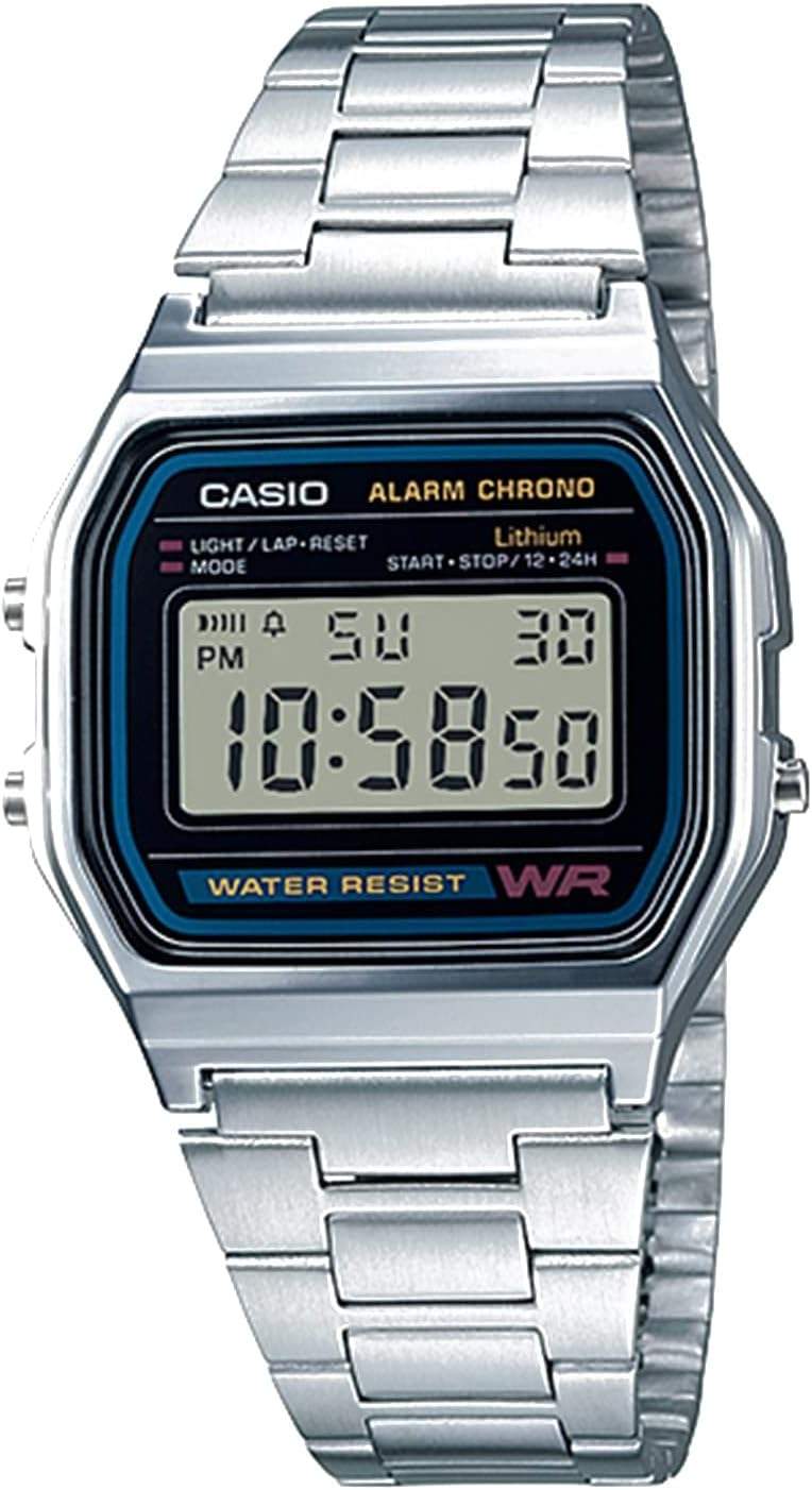 Casio męski zegarek cyfrowy ze stali nierdzewnej