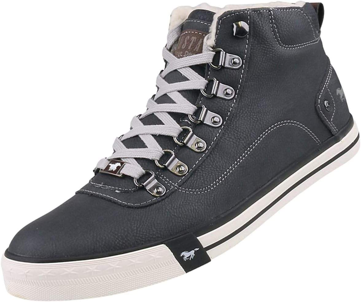 Męskie botki MUSTANG High-Top Sneaker w kolorze czarnym