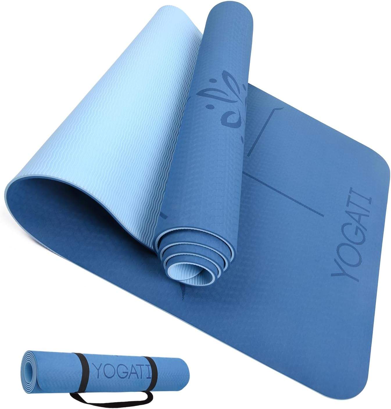 YOGATI Yoga Mat – Antypoślizgowa, Ekologiczna Mata do Jogi i Pilatesu