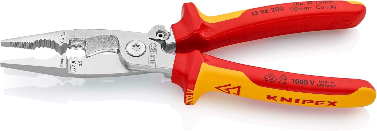 Szczypce Knipex 13 96 200 w akcji