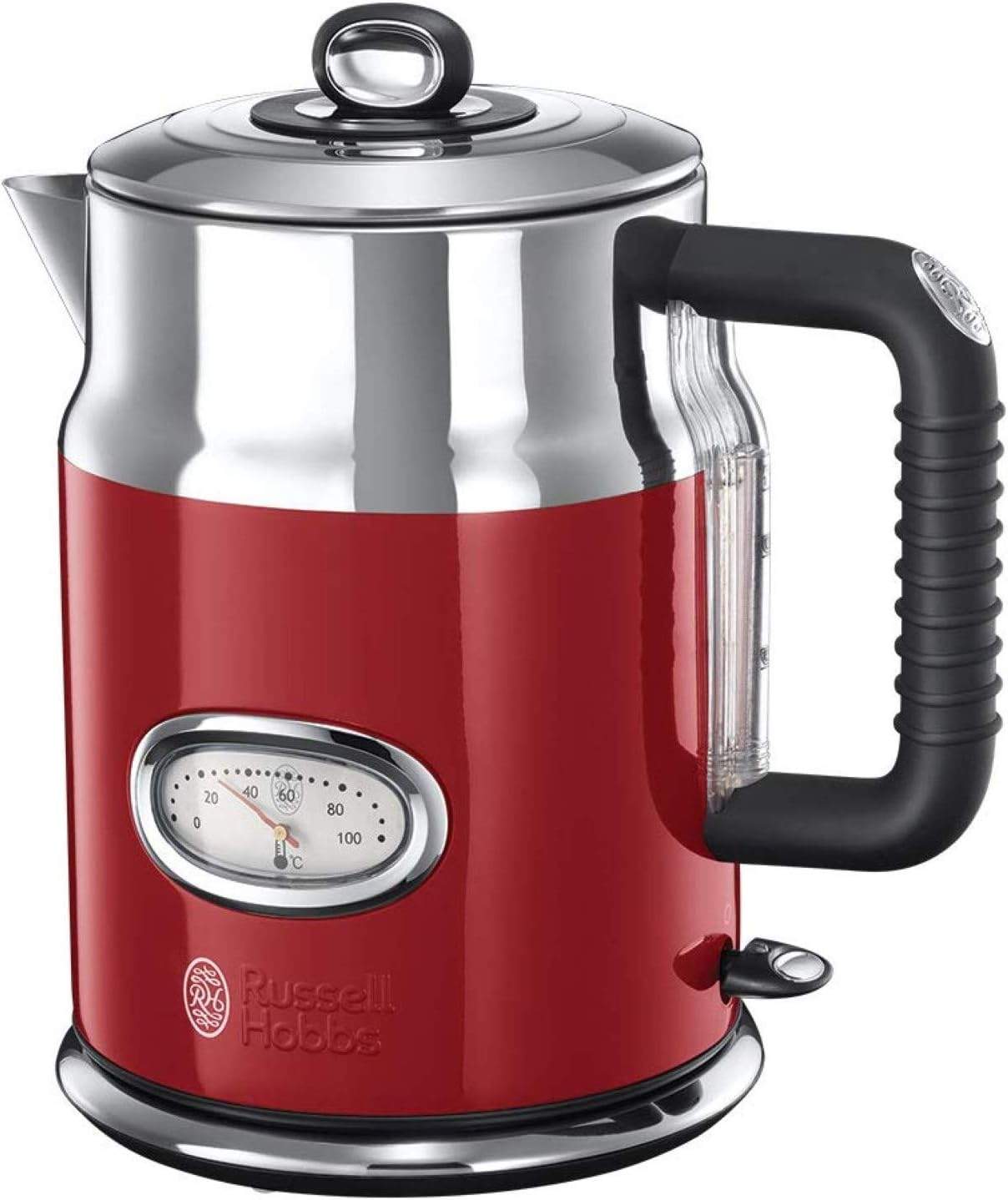 Russell Hobbs czajnik elektryczny Retro 21670-70 w stylowym czerwonym kolorze