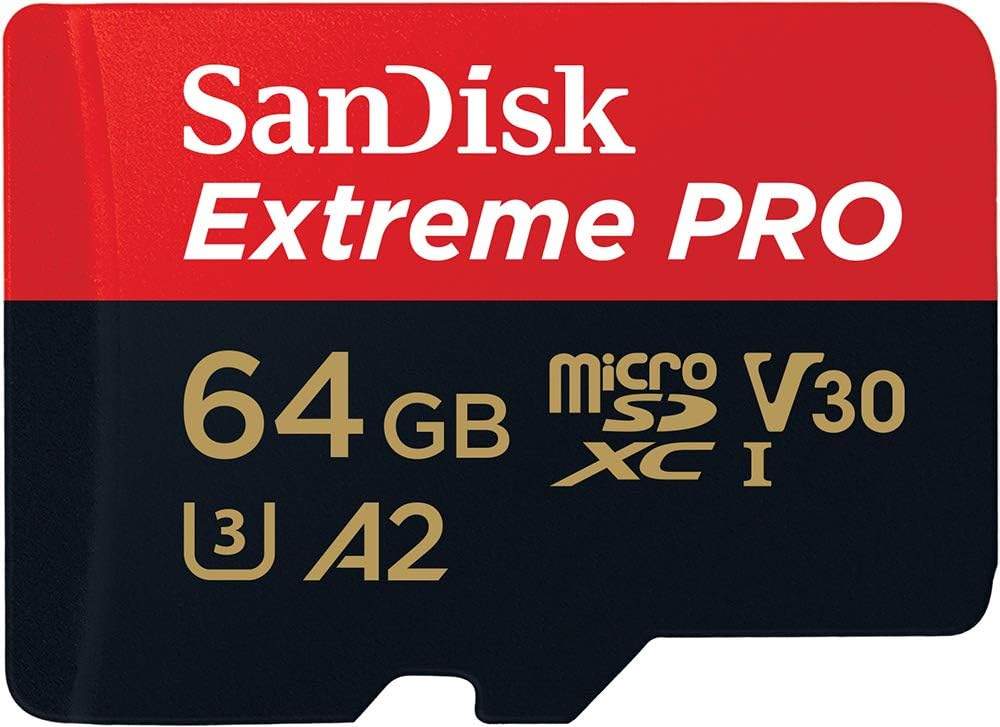 SanDisk Extreme Pro 64GB w dłoni