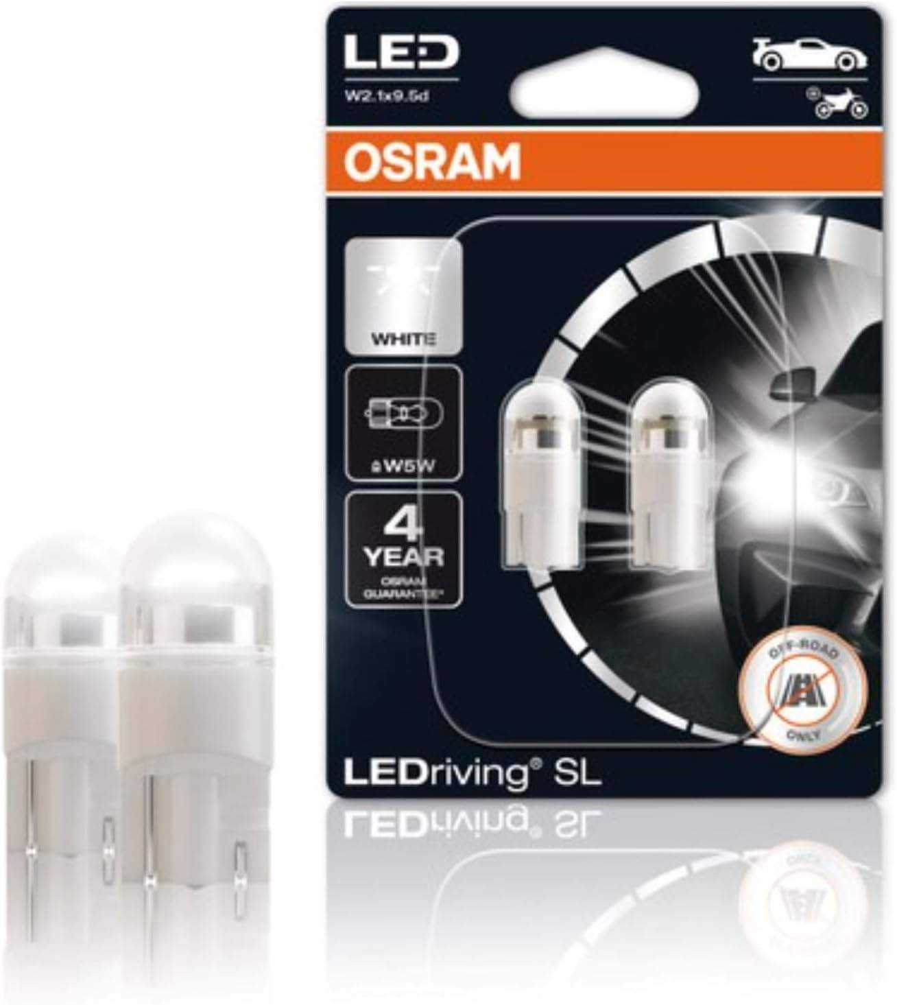 Żarówki LED W5W 1W-W2 6000K OSRAM