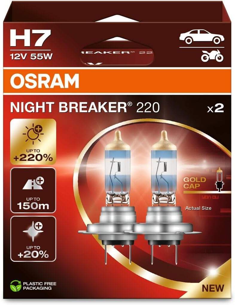 OSRAM NIGHT BREAKER 220 H7 – lampy halogenowe