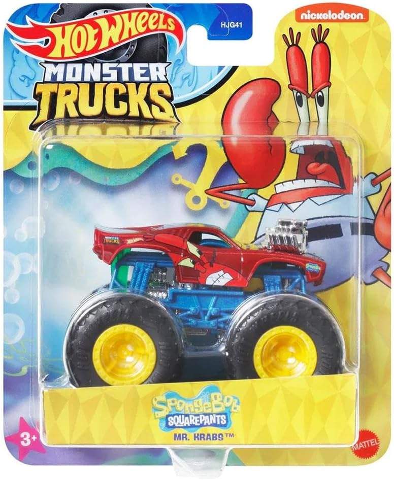 Mr. Krabs Monster Trucks - Hot Wheels Spongebob Squarepants