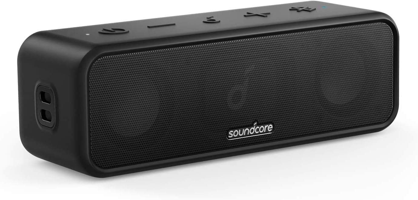 Głośnik Bluetooth soundcore 3 od Anker w kolorze czarnym