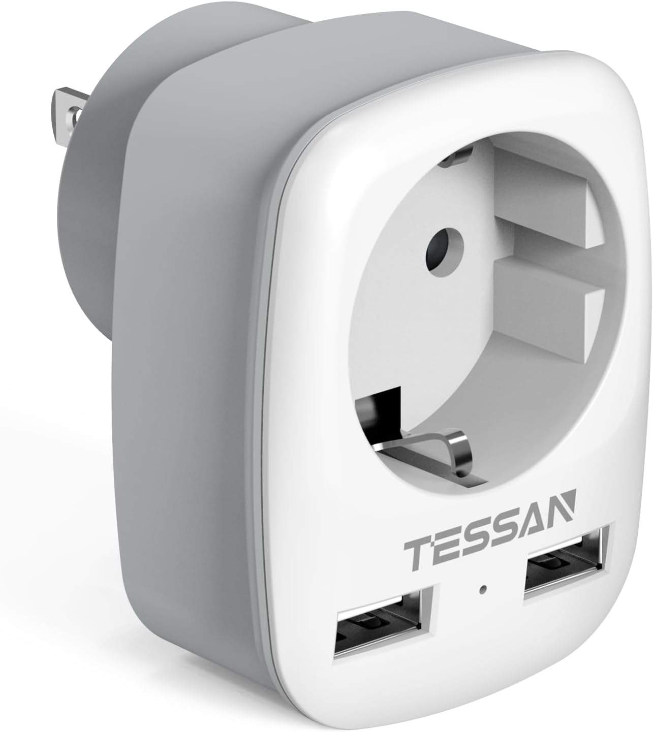 Adapter podróżny TESSAN z portami USB