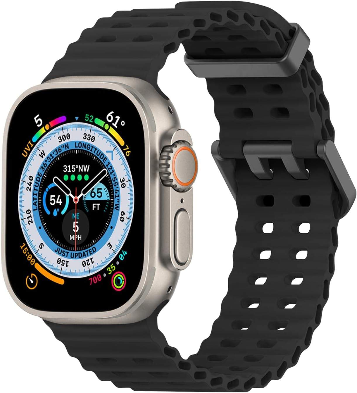 Niebieski pasek sportowy Lobnhot Ocean na Apple Watch