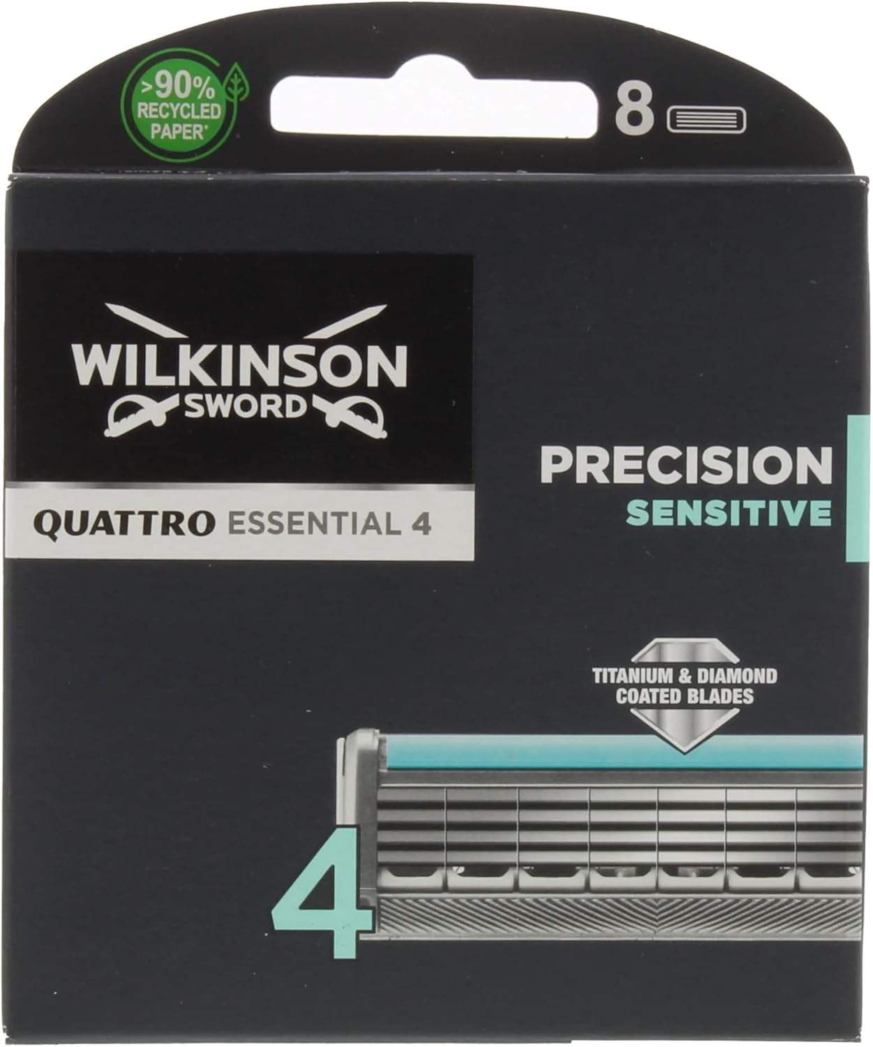 Wilkinson Sword Quattro Titanium Sensitive – Ostrza do golenia